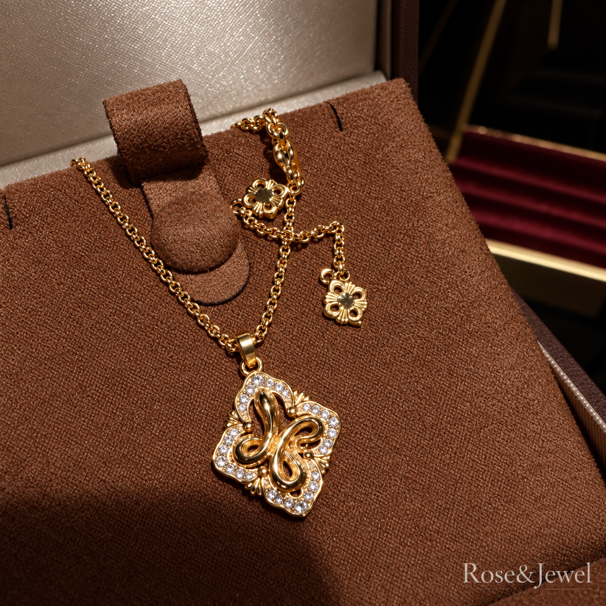 Golden Serpent Jewelry Set — necklace