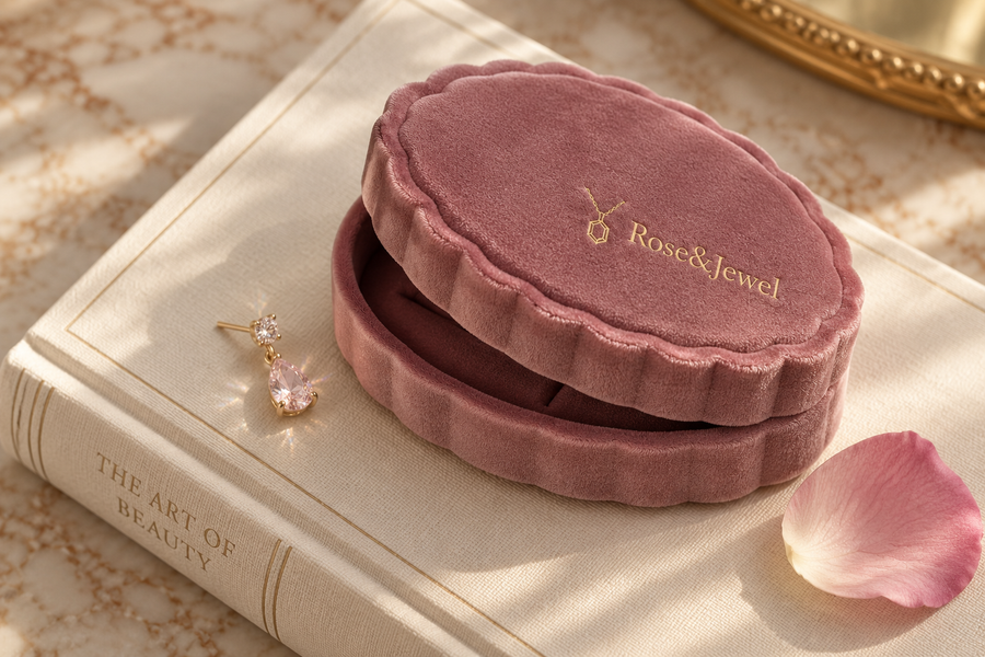 Rose & Jewel sep surprise jewelry box with coordinating jewelry accents